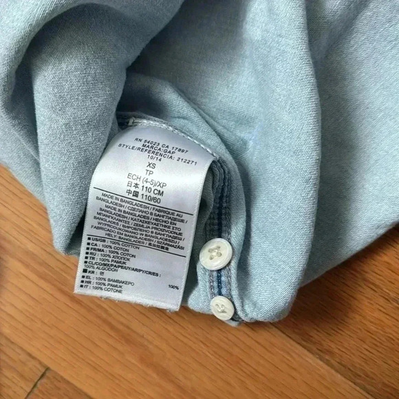 Gap Kids Chambray Button Down Shirt size XS (4-5) - Picture 5 of 5